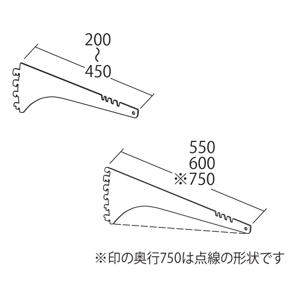 棚受け ブラケット 棚柱 通販 オーダーメイドは店舗用品とディスプレイ什器の 賑わい創りの道具や