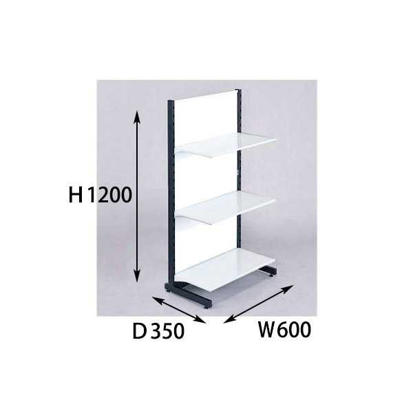 棚板3段付 片面 サイズ