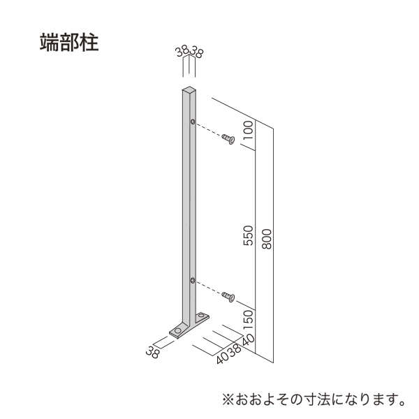 端部柱