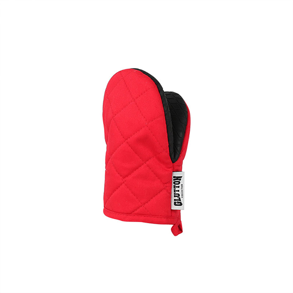 GLUTTON OVEN MITT RED