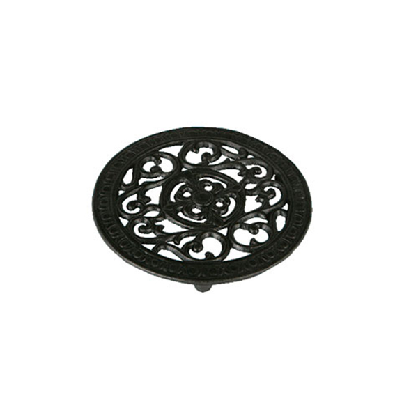 ROUND TRIVET ANTIQUE BLACK