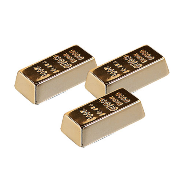 GOLD INGOT MAGNET SET OF 3