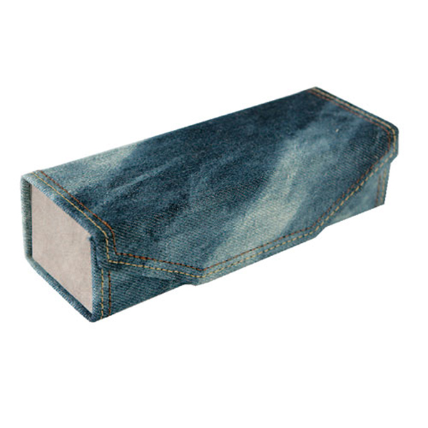 DENIM GLASSES CASE DARK BLUE