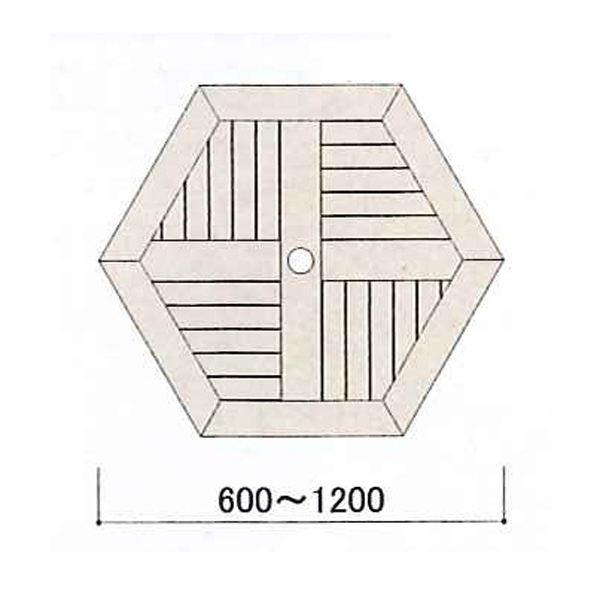 角600㎜　角800㎜　角1000㎜　角1200㎜ の4サイズ