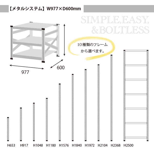 既製サイズのバリエーション<br />※お好きなサイズにカットも可能です。